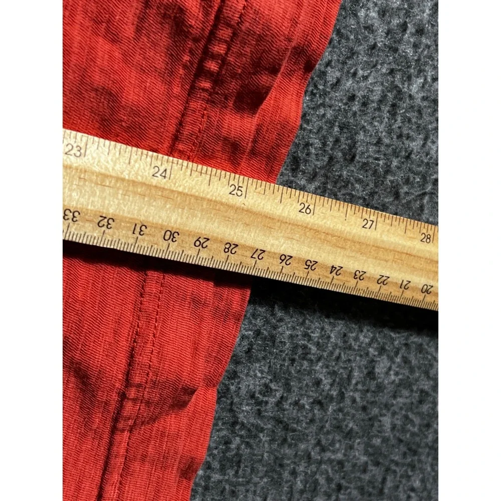 Banana Republic Mens Organic Cotton Vintage Tee Burnt Orange Slub T-Shirt Large